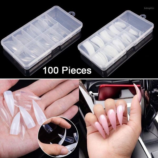 100pcs/box long nail art tips manicure artificial nails half cover eagle claw shape sharp end stiletto false fake tips1, Red;gold
100pcs/box long nail art tips manicure artificial nails half cover eagle claw shape sharp end stiletto false fake tips1, Red;gold