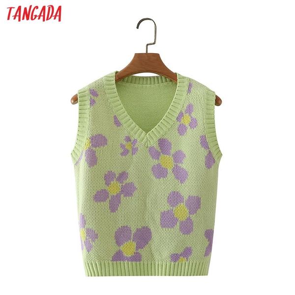women's sweaters tangada women 2021 fashion green flowers slim knitted vest sweater v neck sleeveless female waistcoat chic 2m65, White;black
women's sweaters tangada women 2021 fashion green flowers slim knitted vest sweater v neck sleeveless female waistcoat chic 2m65, White;black