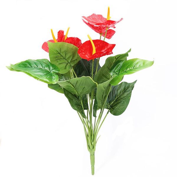 50cm 18heads artificial anthurium red flowers green leaves home bedroom living room balcony decoration fake plants flower bonsai decorative
50cm 18heads artificial anthurium red flowers green leaves home bedroom living room balcony decoration fake plants flower bonsai decorative