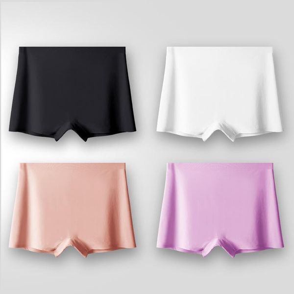 women's panties ice silk seamless underwear cotton crotch boxer shorts ladies pants four corners anti-empty summer thin section, Black;pink
women's panties ice silk seamless underwear cotton crotch boxer shorts ladies pants four corners anti-empty summer thin section, Black;pink
