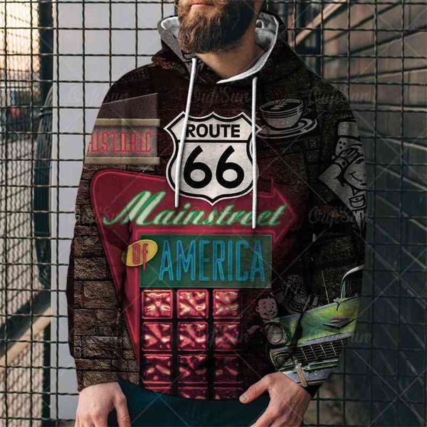 summer ouyang street fashion sweater us highway 66 3d digital printed men's sports hoodie, Black
summer ouyang street fashion sweater us highway 66 3d digital printed men's sports hoodie, Black