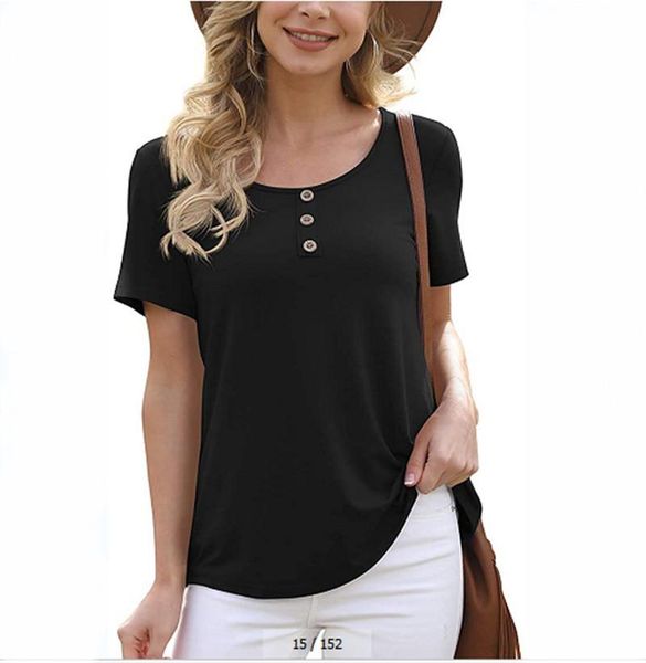 women's t-shirt women cotton t-shirts lady short sleeve casual black summer o-neck button street tee 2xl big size female top, White
women's t-shirt women cotton t-shirts lady short sleeve casual black summer o-neck button street tee 2xl big size female top, White