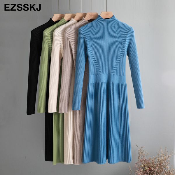 2021elegant ol turtleneck slim long sweater dress women thick knit autumn winter dress female slim a-line basic dress casual, Black;gray
2021elegant ol turtleneck slim long sweater dress women thick knit autumn winter dress female slim a-line basic dress casual, Black;gray