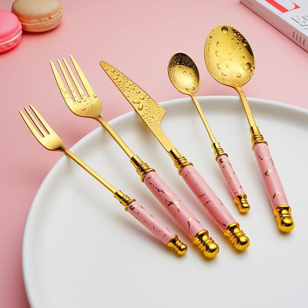 dinnerware sets 5pcs stainless steel cutlery set w ceramic handle knife fruit fork coffee spoon for kitchen dinner tableware
dinnerware sets 5pcs stainless steel cutlery set w ceramic handle knife fruit fork coffee spoon for kitchen dinner tableware