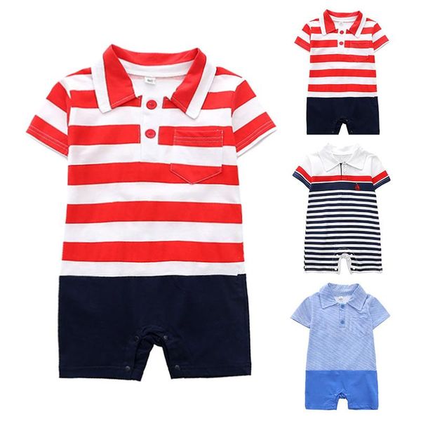 jumpsuits born infant baby boys gentleman romper summer short sleeve turndown collar striped jumpsuit clothes 0-24 months, Blue
jumpsuits born infant baby boys gentleman romper summer short sleeve turndown collar striped jumpsuit clothes 0-24 months, Blue