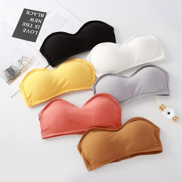 gym clothing pure tube sports bra yoga gathered with chest pad without steel ring wrapped strapless dress, White;black
gym clothing pure tube sports bra yoga gathered with chest pad without steel ring wrapped strapless dress, White;black