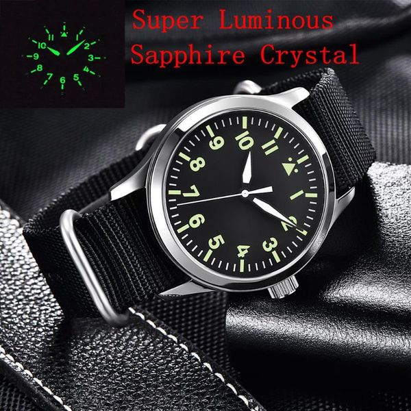 wristwatches japan miyota automatic military men watch sport design male clock sapphire luminous leather mechanical wrist, Slivery;brown
wristwatches japan miyota automatic military men watch sport design male clock sapphire luminous leather mechanical wrist, Slivery;brown