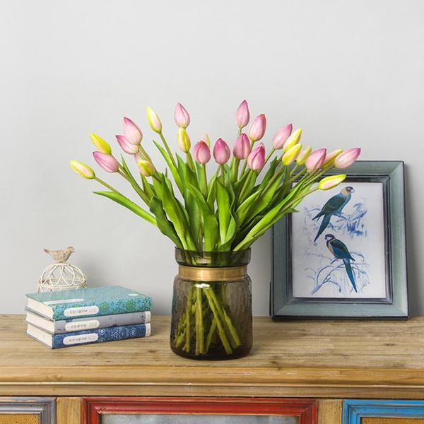 decorative flowers & wreaths simulation bouquet tulip artificial flower real touch fake plant for wedding decoration home garen decor
decorative flowers & wreaths simulation bouquet tulip artificial flower real touch fake plant for wedding decoration home garen decor