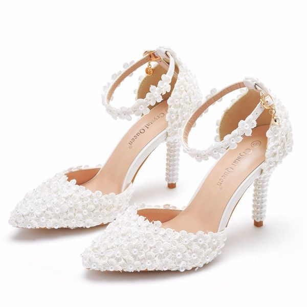lace pearl princess shoes wedding ceremony pointed high-heeled sandals wedding shoese, Black
lace pearl princess shoes wedding ceremony pointed high-heeled sandals wedding shoese, Black