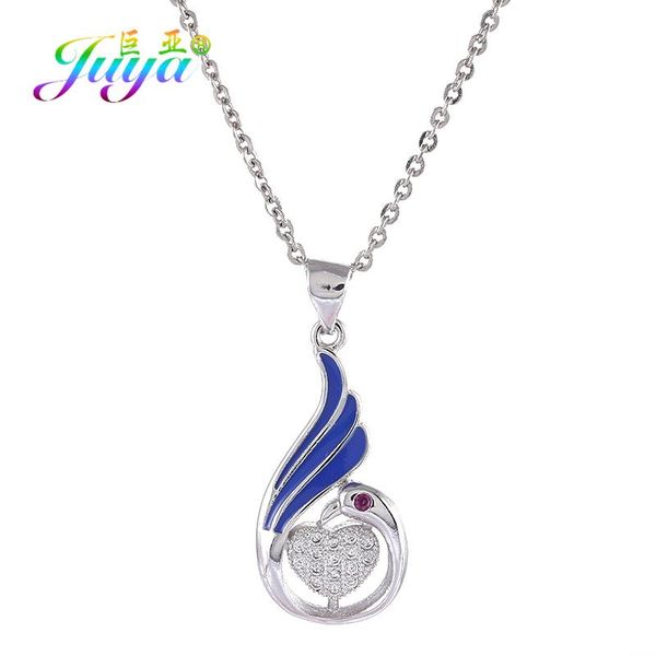 juya fashion animal necklace supplies micro pave zircon love heart enamel bird pendant necklaces for women valentine's day gift, Silver
juya fashion animal necklace supplies micro pave zircon love heart enamel bird pendant necklaces for women valentine's day gift, Silver