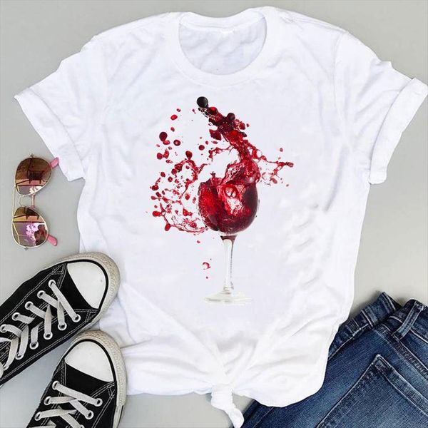 90s wine camisetas mujer womens t shirt graphic summer short sleeve fashion print female clothes tees, White
90s wine camisetas mujer womens t shirt graphic summer short sleeve fashion print female clothes tees, White