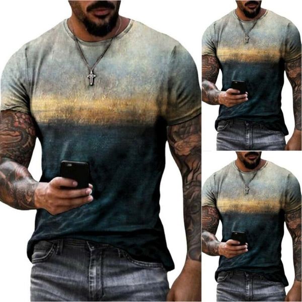 men's t-shirts men round neck short sleeve t-shirt blouse summer gradient printed shirts, White;black
men's t-shirts men round neck short sleeve t-shirt blouse summer gradient printed shirts, White;black