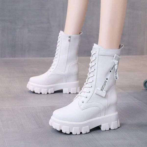 boots winter lace up high tube female gothic punk platform women waterproof mid calf outdoor combat, Black
boots winter lace up high tube female gothic punk platform women waterproof mid calf outdoor combat, Black