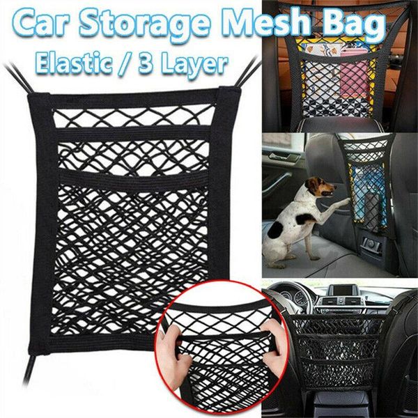 car organizer 3 layer elastic mesh net storage bag nets between seat luggage cargo pocket stowing tidying
car organizer 3 layer elastic mesh net storage bag nets between seat luggage cargo pocket stowing tidying