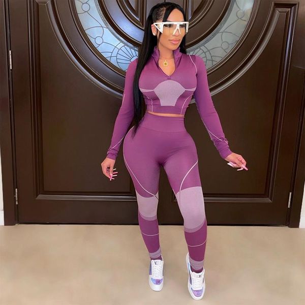 women's two piece pants fall clothes set fashion print zip v-neck crop pants sets lounge tracksuit women streetwear wholesale items, White
women's two piece pants fall clothes set fashion print zip v-neck crop pants sets lounge tracksuit women streetwear wholesale items, White
