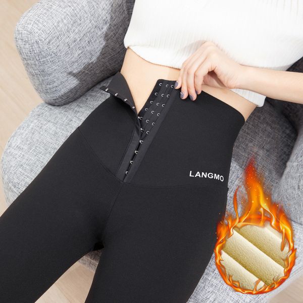 leggings breasted autumn and winter plus velvet waist leggings women's nine-point high-waist buttocks yoga pants, Black
leggings breasted autumn and winter plus velvet waist leggings women's nine-point high-waist buttocks yoga pants, Black