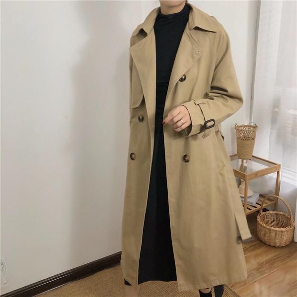 women's trench coats coat for women casual turn-down collar solid color spring/autumn double breasted x-long overcoat, Tan;black
women's trench coats coat for women casual turn-down collar solid color spring/autumn double breasted x-long overcoat, Tan;black