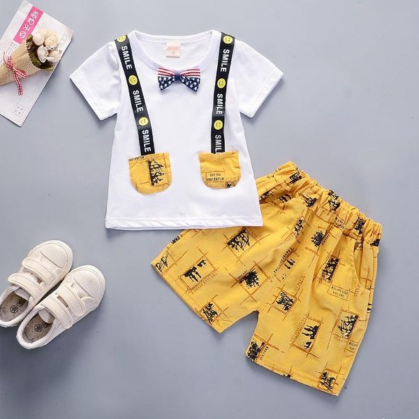 clothing sets baby boy clothes 0-4 years old summer short-sleeved shorts suit cotton letter printed two-piece, White
clothing sets baby boy clothes 0-4 years old summer short-sleeved shorts suit cotton letter printed two-piece, White