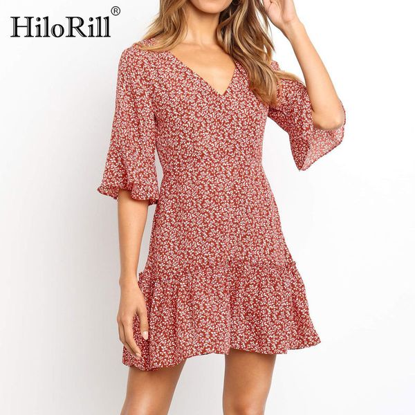 dress women summer boho floral print tunic beach sundress v-neck party mini vintage robe femme 210508, Black;gray
dress women summer boho floral print tunic beach sundress v-neck party mini vintage robe femme 210508, Black;gray
