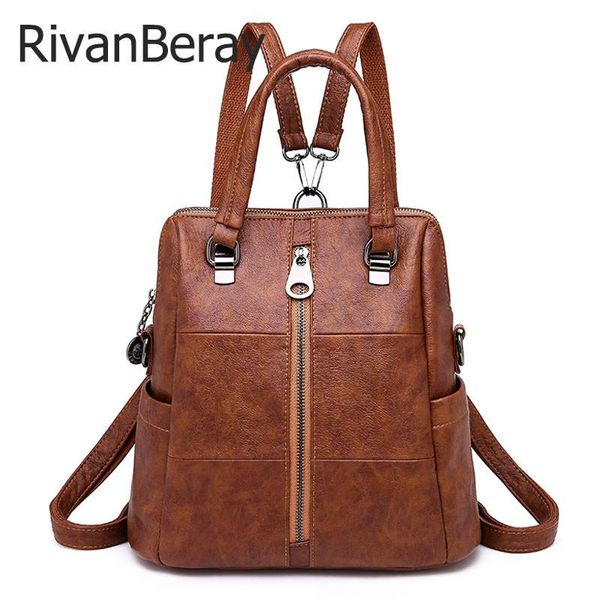 outdoor bags vintage multifunction women backpack female retro leather rucksack big capacity school shoulder bag for girls travel bolsas
outdoor bags vintage multifunction women backpack female retro leather rucksack big capacity school shoulder bag for girls travel bolsas