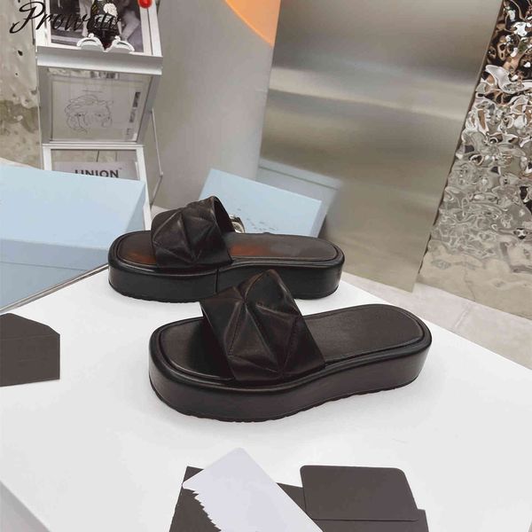 official website 70% off outlet prowow leather slippers for women to wear thick soles new summer fashion versatile flat bottom out flip-flop, Black
official website 70% off outlet prowow leather slippers for women to wear thick soles new summer fashion versatile flat bottom out flip-flop, Black