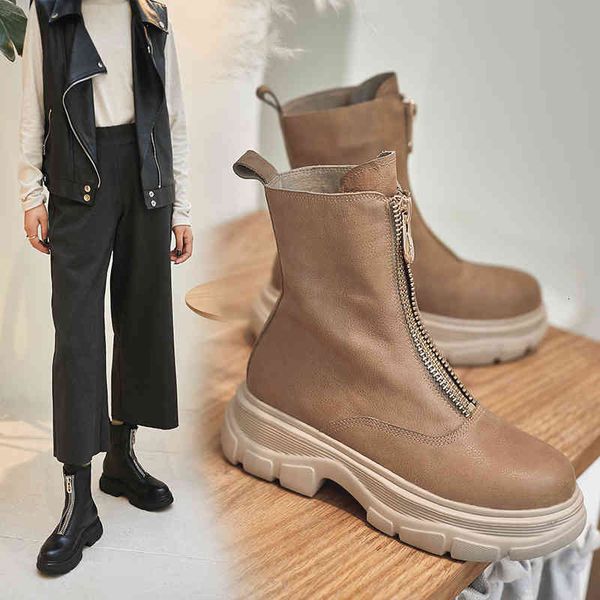 boots ins women ankle boots cowhide upper shoes autumn and winter ladies vintage front zipper short snow mz9u, Black
boots ins women ankle boots cowhide upper shoes autumn and winter ladies vintage front zipper short snow mz9u, Black