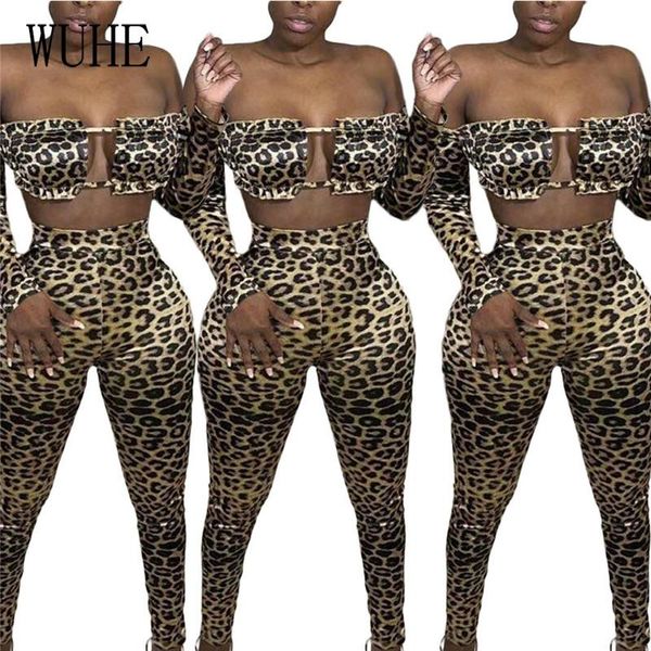 women's two piece pants yeya leopard print outfits long sleeve breast wrap off shoulder and skinny pencil vintage nightclub party sets, White
women's two piece pants yeya leopard print outfits long sleeve breast wrap off shoulder and skinny pencil vintage nightclub party sets, White