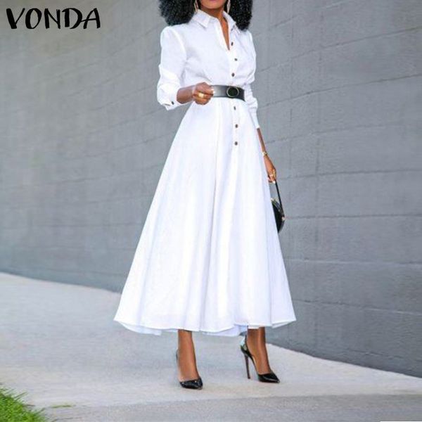 2021loose long sleeve shirt dress 2021 vonda fashion womens vintage solid color dresses ol office split party long vestidos 5xl, Black;gray
2021loose long sleeve shirt dress 2021 vonda fashion womens vintage solid color dresses ol office split party long vestidos 5xl, Black;gray