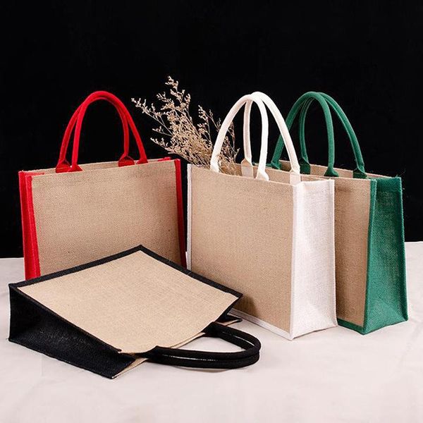 storage bags fashionable portable large capacity jute shopping bag retro handbag tote
storage bags fashionable portable large capacity jute shopping bag retro handbag tote