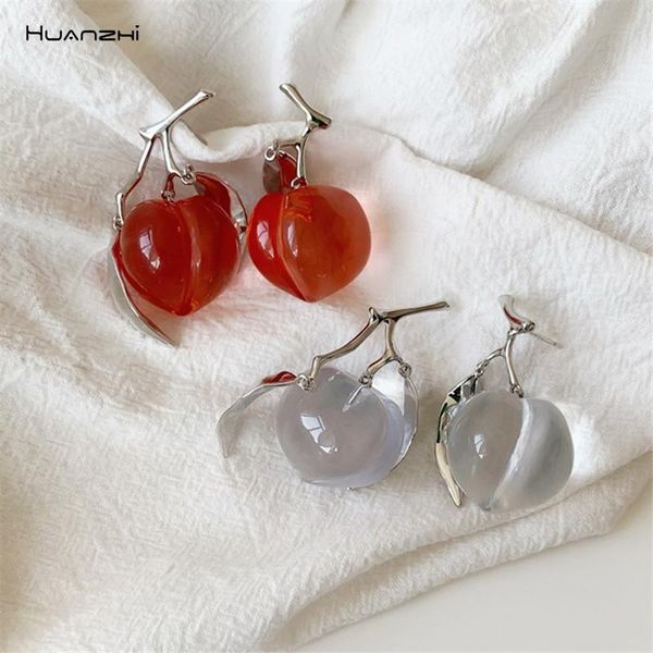 dangle & chandelier huanzhi 2021 asymmetric transparent peach cherry drop earrings for women sweet girls cute pendientes jewelry gifts, Silver
dangle & chandelier huanzhi 2021 asymmetric transparent peach cherry drop earrings for women sweet girls cute pendientes jewelry gifts, Silver