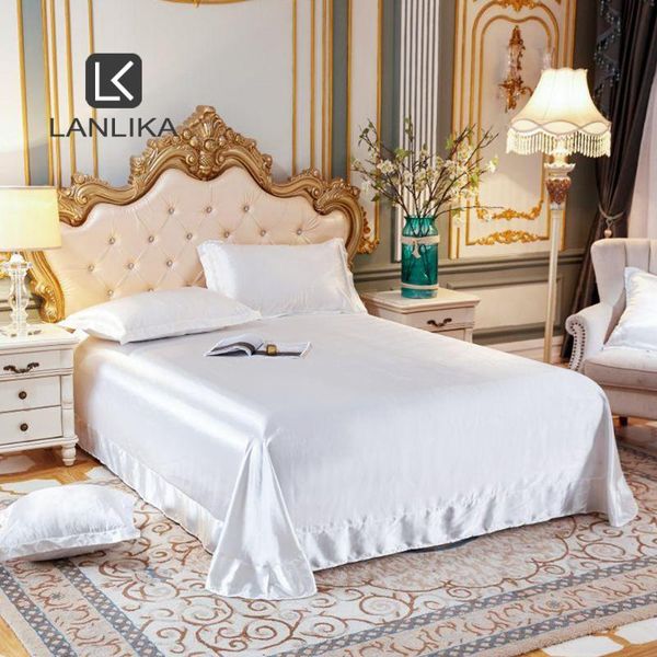 sheets & sets lanlika luxury noble white 100% silk flat sheet bedding linen european style silky bed soft case home textiles
sheets & sets lanlika luxury noble white 100% silk flat sheet bedding linen european style silky bed soft case home textiles