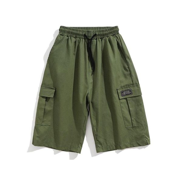 men's shorts summer casual loose solid color chic elastic waist cargo pants for men ankle length pockets black green, White;black
men's shorts summer casual loose solid color chic elastic waist cargo pants for men ankle length pockets black green, White;black