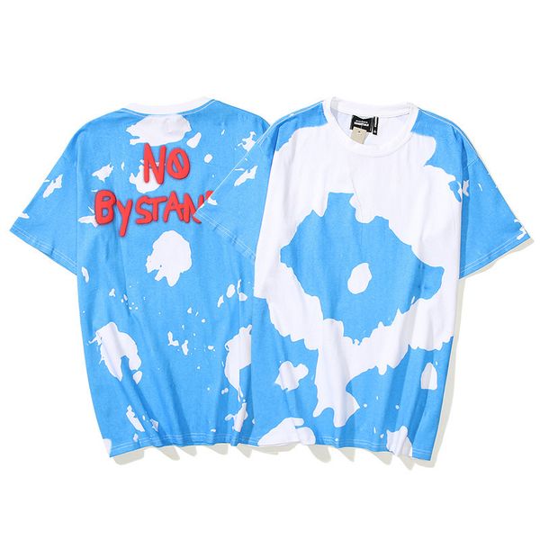 brand fashion kanye tie dye cloud letters foam printed short sleeve t-shirt men's hip hop high street style half sleeve, White;black
brand fashion kanye tie dye cloud letters foam printed short sleeve t-shirt men's hip hop high street style half sleeve, White;black