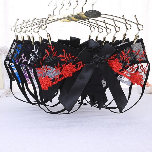 women's panties aiiou women bikini underwear lace thong erotic floral embroidery t-back hollow out bowknot mesh briefs for, Black;pink
women's panties aiiou women bikini underwear lace thong erotic floral embroidery t-back hollow out bowknot mesh briefs for, Black;pink