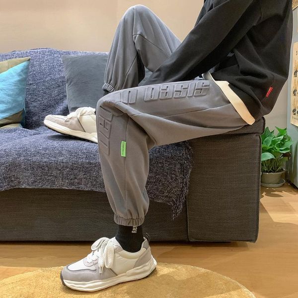 men's casual sweatpants 2021 spring men clothing elastic feet letter print trousers hip hop streetwear loose joggers pants, Black
men's casual sweatpants 2021 spring men clothing elastic feet letter print trousers hip hop streetwear loose joggers pants, Black