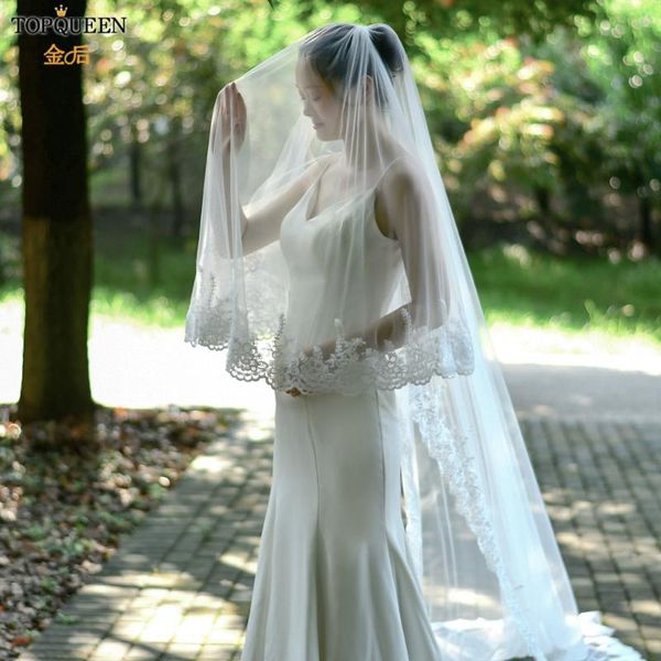 bridal veils ueen v105 lace edge wedding veil with blusher two tier long can cover face cathedral veu, Black
bridal veils ueen v105 lace edge wedding veil with blusher two tier long can cover face cathedral veu, Black