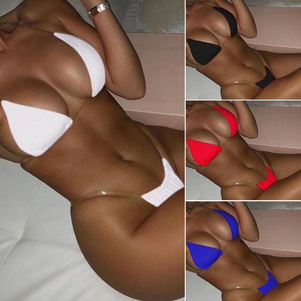 women's swimwear women bikini two piece solid color swimsuit set with transparent straps beachwear bathing maillot de bain femme dropsh, White;black
women's swimwear women bikini two piece solid color swimsuit set with transparent straps beachwear bathing maillot de bain femme dropsh, White;black