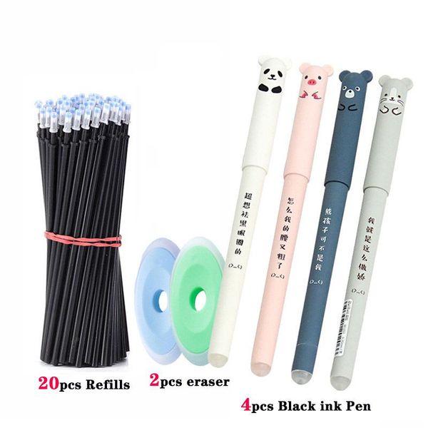gel pens 26 pcs/set animals panda erasable pen 0.5mm refills rods washable handle school office supplies stationery
gel pens 26 pcs/set animals panda erasable pen 0.5mm refills rods washable handle school office supplies stationery