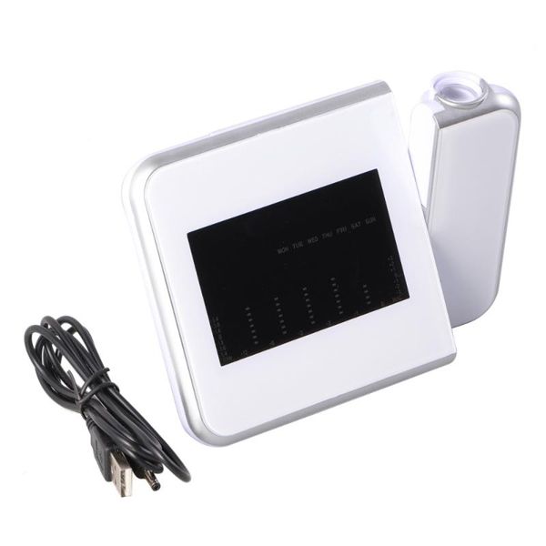 other clocks & accessories smart digital projection clock time alarm weather station projector - white (usb cable)
other clocks & accessories smart digital projection clock time alarm weather station projector - white (usb cable)