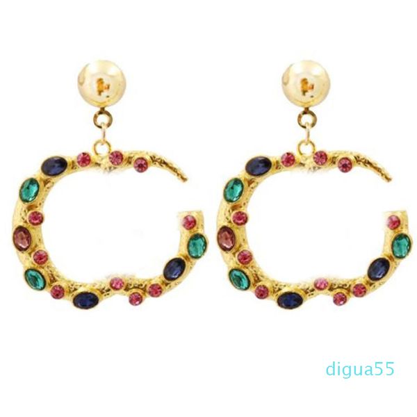 trendy earrings studs colorful diamond earrings letters designer earrings women shiny rinestone charm zircon noble earring, Golden
trendy earrings studs colorful diamond earrings letters designer earrings women shiny rinestone charm zircon noble earring, Golden