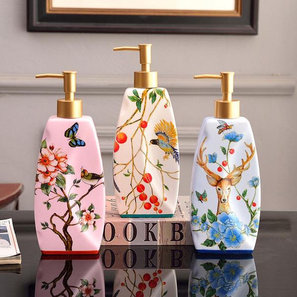 liquid soap dispenser ceramic sub bottling hand sanitizer bottle bathroom creative european style painted shampoo push type decoration lotio
liquid soap dispenser ceramic sub bottling hand sanitizer bottle bathroom creative european style painted shampoo push type decoration lotio