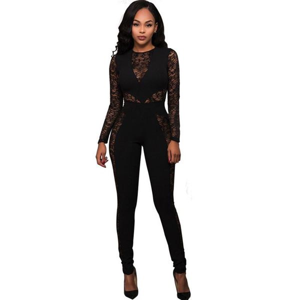 women's jumpsuits & rompers sheer black lace jumpsuit bodysuit women long sleeve see through patchwork party club one piece bodycon, Black;white
women's jumpsuits & rompers sheer black lace jumpsuit bodysuit women long sleeve see through patchwork party club one piece bodycon, Black;white