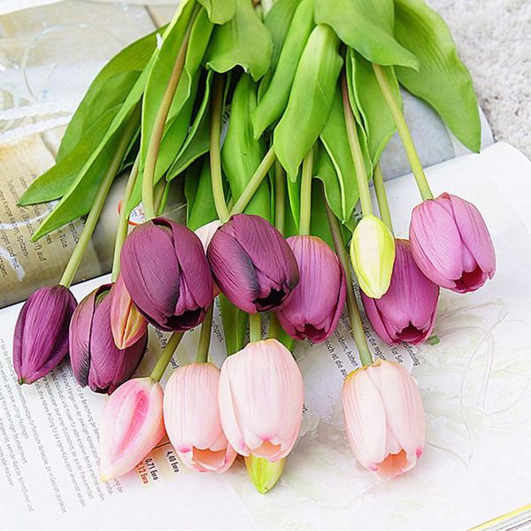 decorative flowers & wreaths 5pcs/bunch real touch soft silicone artificial tulips flower for home wedding decoration fake bridal hand flore
decorative flowers & wreaths 5pcs/bunch real touch soft silicone artificial tulips flower for home wedding decoration fake bridal hand flore