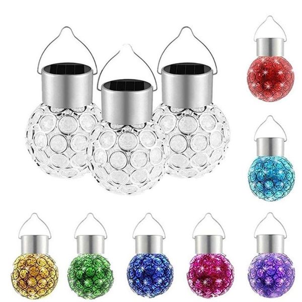 pcs led solar power glass ball crystal hanging color changing light decoration for outdoor garden courtyard waterproof lawn lamps
pcs led solar power glass ball crystal hanging color changing light decoration for outdoor garden courtyard waterproof lawn lamps