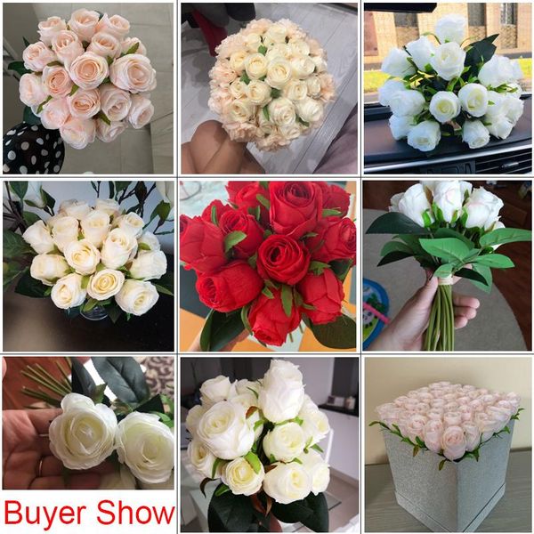 decorative flowers & wreaths 18pcs/lot rose artificial wedding bouquet silk flower for home party decoration fake christmas
decorative flowers & wreaths 18pcs/lot rose artificial wedding bouquet silk flower for home party decoration fake christmas