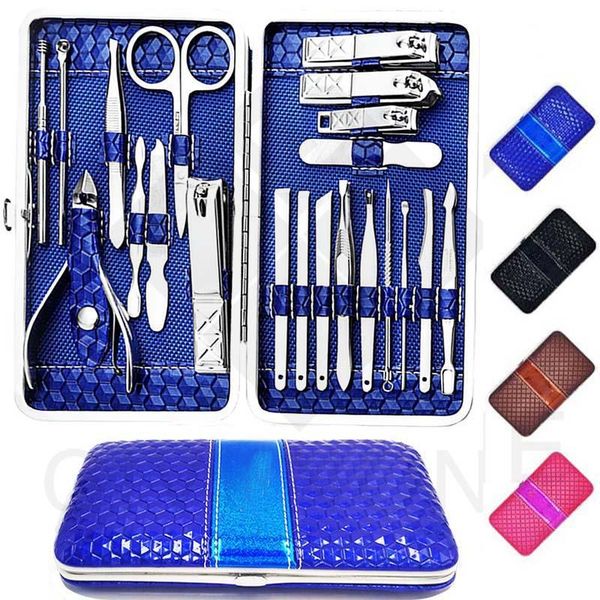 nail art kits 18/21pcs stainless steel clippers set professional scissors ear spoon tweezer portable travel hygiene kit manicure tools
nail art kits 18/21pcs stainless steel clippers set professional scissors ear spoon tweezer portable travel hygiene kit manicure tools