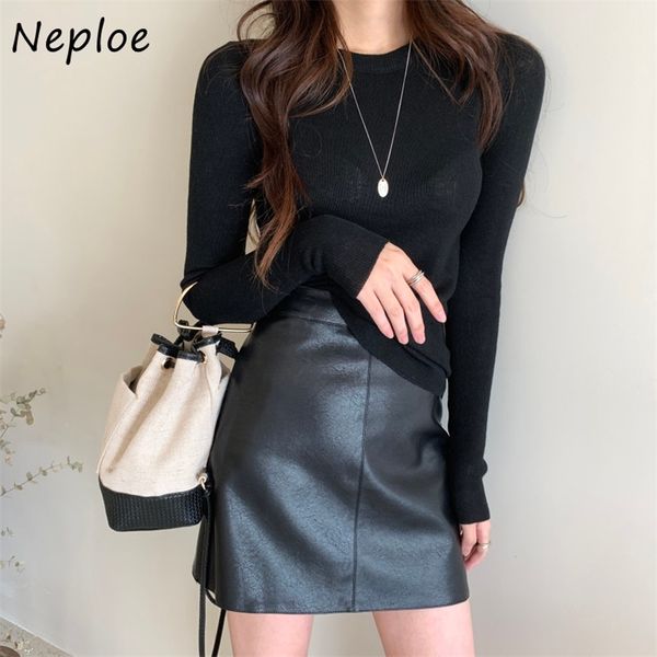 o neck pullover long sleeve slim fit t shirt women spring all match simple solid tees soft causal ladies 210422, White;black
o neck pullover long sleeve slim fit t shirt women spring all match simple solid tees soft causal ladies 210422, White;black