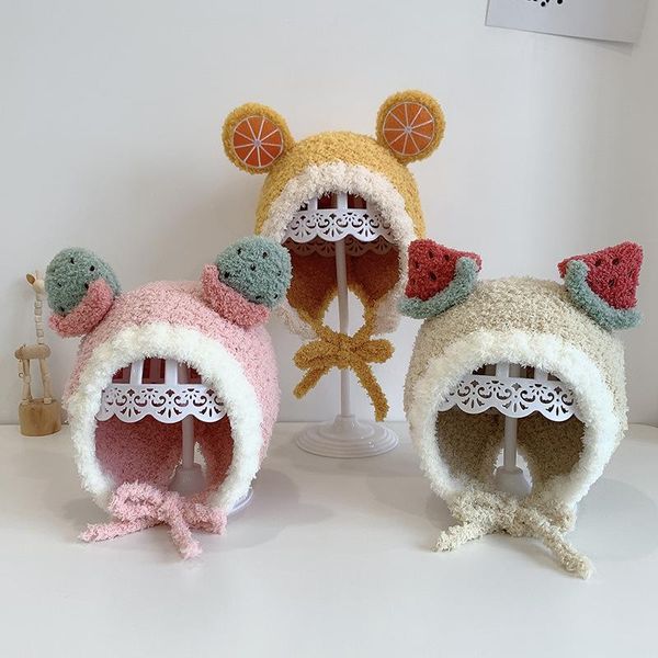 caps & hats cartoon fruit baby hat with ears winter soft warm plush toddler kids cap ear protection bonnet infant boys girls beanie, Yellow
caps & hats cartoon fruit baby hat with ears winter soft warm plush toddler kids cap ear protection bonnet infant boys girls beanie, Yellow