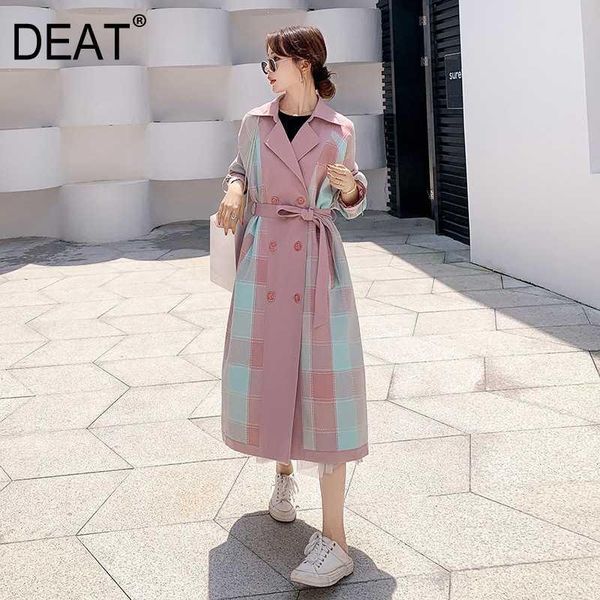 women's trench coats deat 2021 autumn fashion casual patchwork hit color plaid slim wild full sleeve lapel collar coat tx145, Tan;black
women's trench coats deat 2021 autumn fashion casual patchwork hit color plaid slim wild full sleeve lapel collar coat tx145, Tan;black