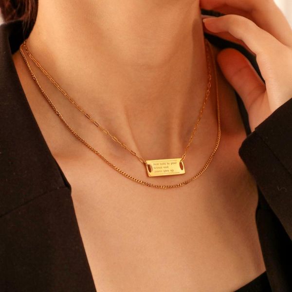 classic block with letter necklace simple and fashion for gental lady pendant necklaces, Silver
classic block with letter necklace simple and fashion for gental lady pendant necklaces, Silver